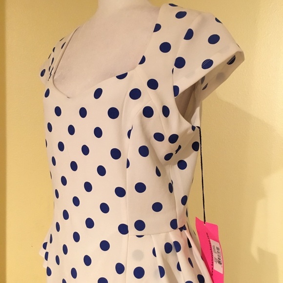 Betsey Johnson Ivory Peplum Dress - Picture 6 of 6